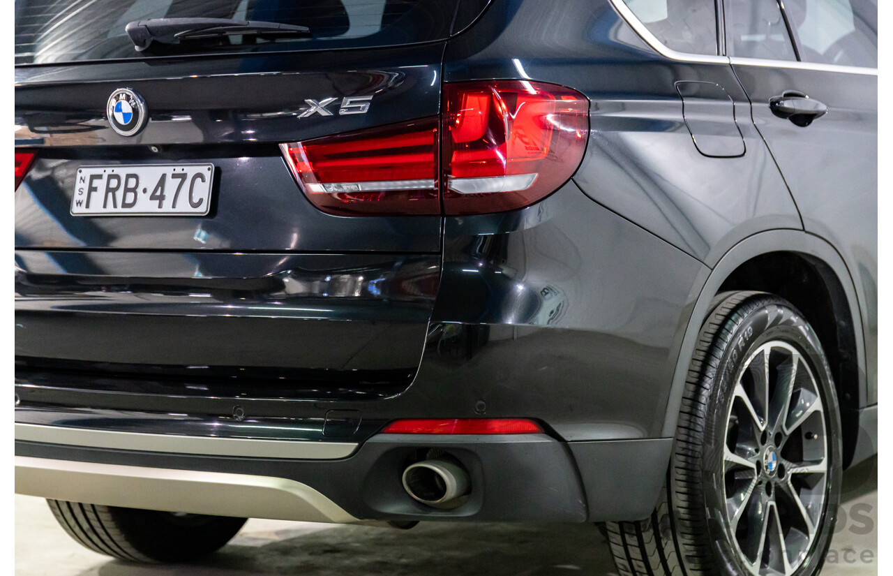 08/2015 BMW X5 xDrive30d (AWD) F15 MY15 4D Wagon Black Sapphire Metallic Turbo Diesel 3.0L