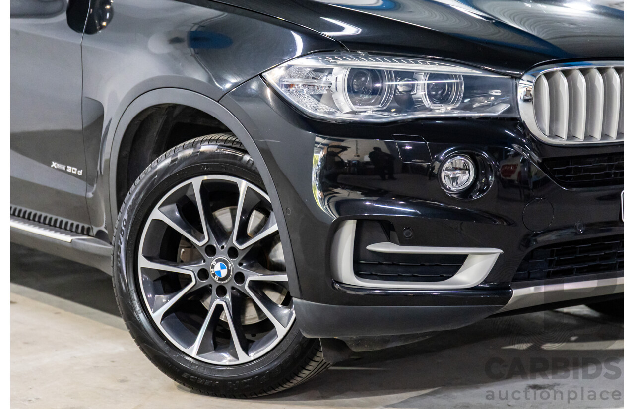 08/2015 BMW X5 xDrive30d (AWD) F15 MY15 4D Wagon Black Sapphire Metallic Turbo Diesel 3.0L