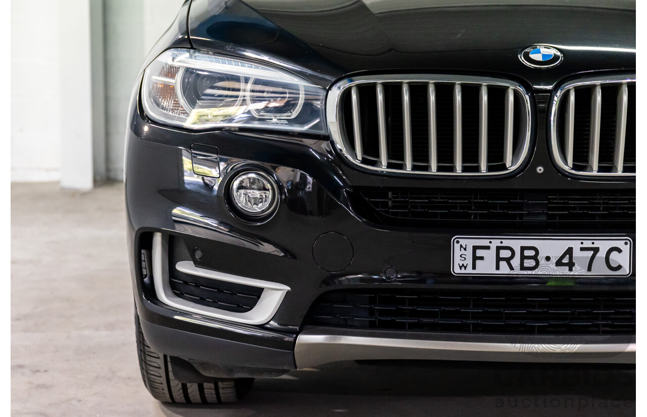 08/2015 BMW X5 xDrive30d (AWD) F15 MY15 4D Wagon Black Sapphire Metallic Turbo Diesel 3.0L