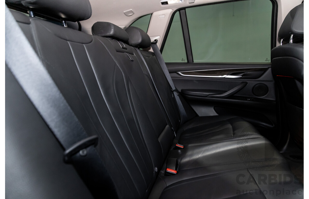 08/2015 BMW X5 xDrive30d (AWD) F15 MY15 4D Wagon Black Sapphire Metallic Turbo Diesel 3.0L