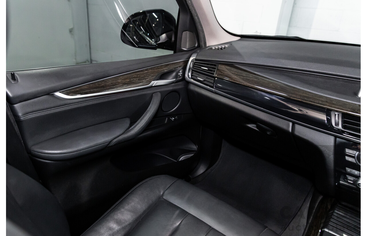 08/2015 BMW X5 xDrive30d (AWD) F15 MY15 4D Wagon Black Sapphire Metallic Turbo Diesel 3.0L
