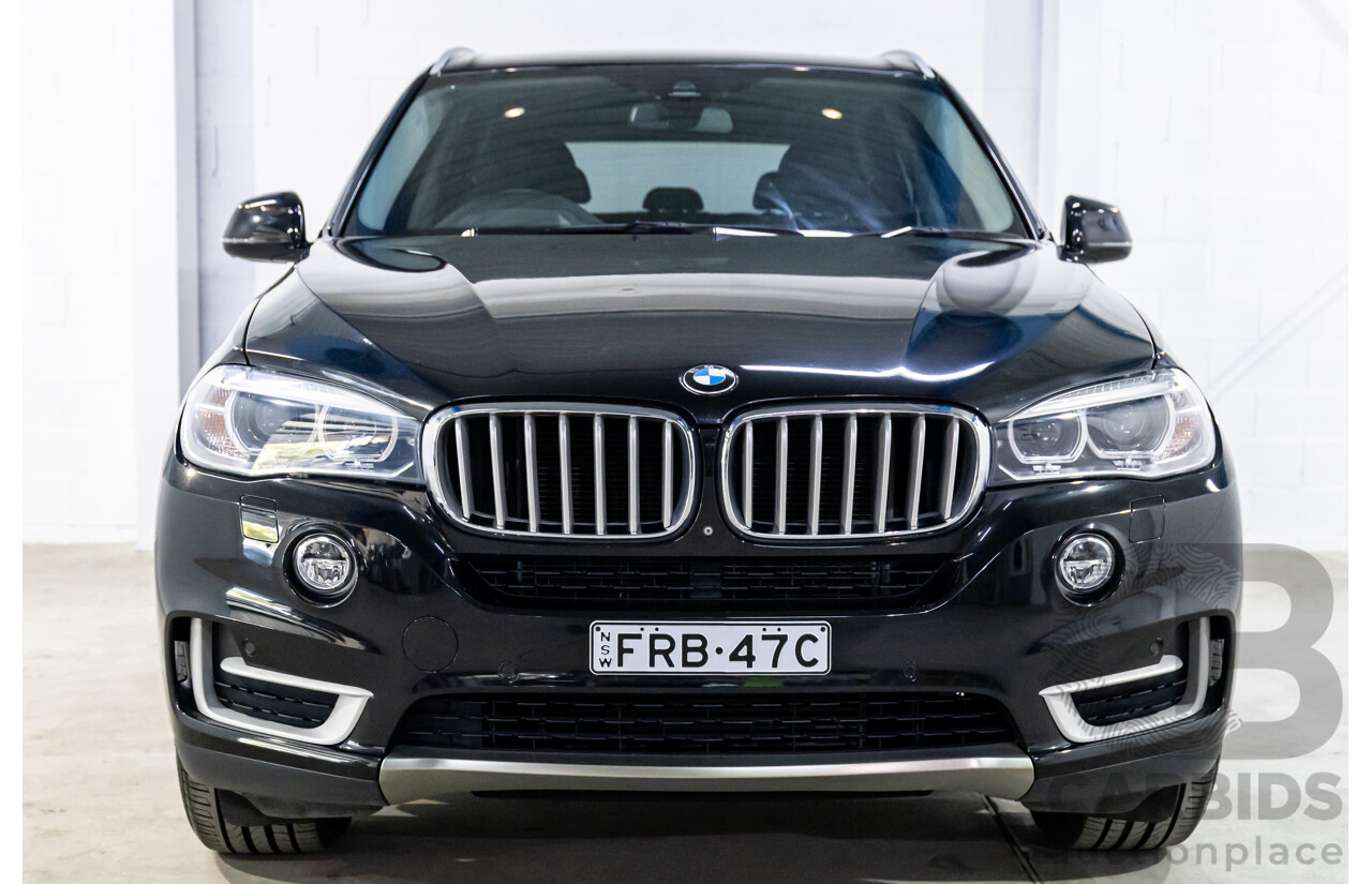 08/2015 BMW X5 xDrive30d (AWD) F15 MY15 4D Wagon Black Sapphire Metallic Turbo Diesel 3.0L