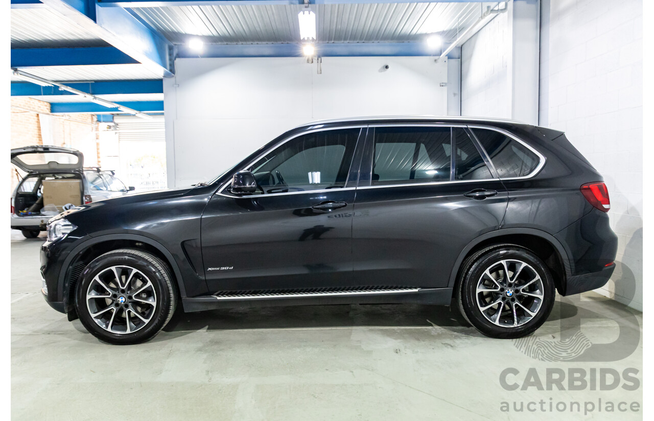 08/2015 BMW X5 xDrive30d (AWD) F15 MY15 4D Wagon Black Sapphire Metallic Turbo Diesel 3.0L