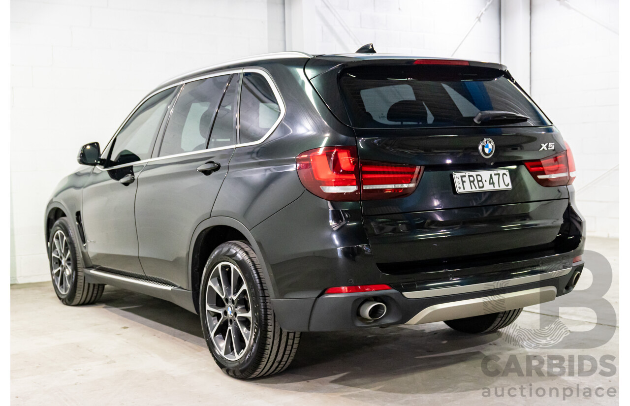 08/2015 BMW X5 xDrive30d (AWD) F15 MY15 4D Wagon Black Sapphire Metallic Turbo Diesel 3.0L