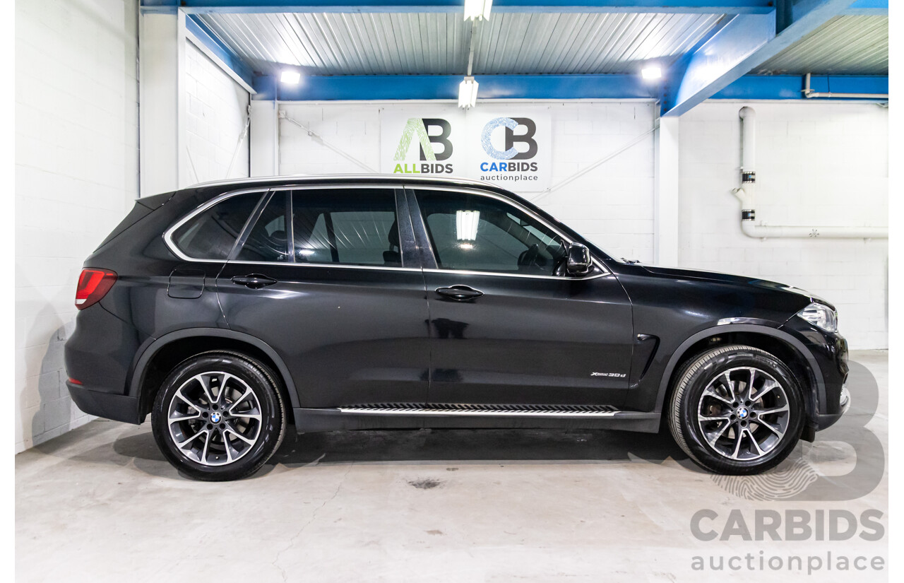 08/2015 BMW X5 xDrive30d (AWD) F15 MY15 4D Wagon Black Sapphire Metallic Turbo Diesel 3.0L