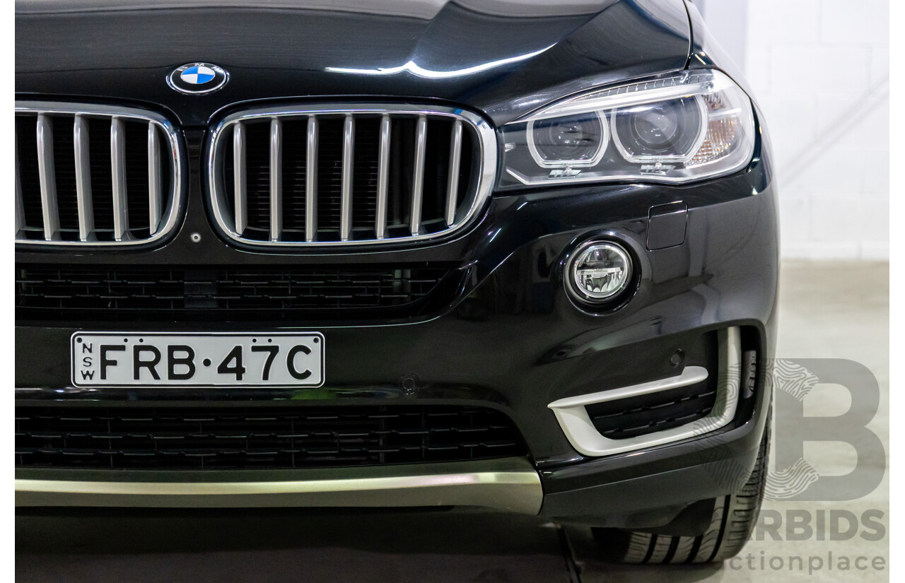 08/2015 BMW X5 xDrive30d (AWD) F15 MY15 4D Wagon Black Sapphire Metallic Turbo Diesel 3.0L