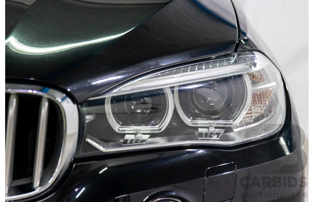 08/2015 BMW X5 xDrive30d (AWD) F15 MY15 4D Wagon Black Sapphire Metallic Turbo Diesel 3.0L