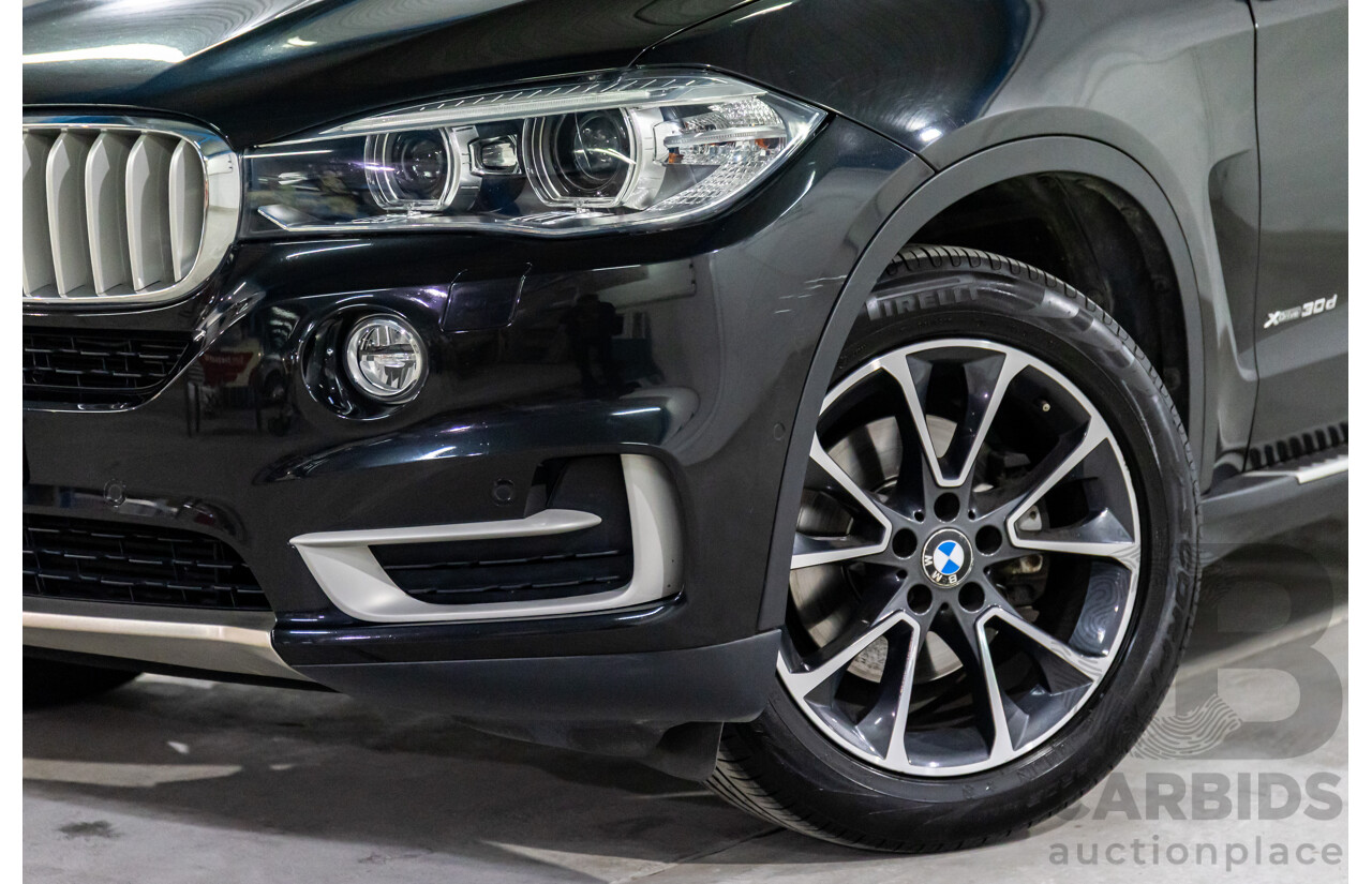 08/2015 BMW X5 xDrive30d (AWD) F15 MY15 4D Wagon Black Sapphire Metallic Turbo Diesel 3.0L