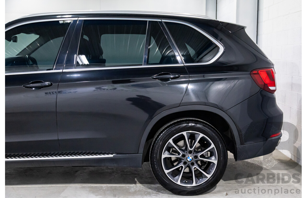 08/2015 BMW X5 xDrive30d (AWD) F15 MY15 4D Wagon Black Sapphire Metallic Turbo Diesel 3.0L