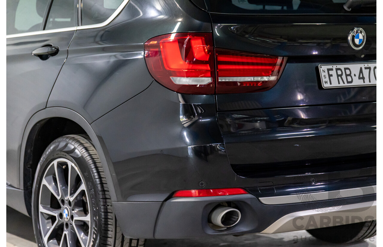 08/2015 BMW X5 xDrive30d (AWD) F15 MY15 4D Wagon Black Sapphire Metallic Turbo Diesel 3.0L