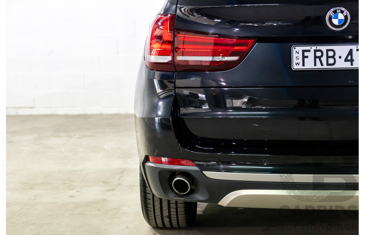08/2015 BMW X5 xDrive30d (AWD) F15 MY15 4D Wagon Black Sapphire Metallic Turbo Diesel 3.0L