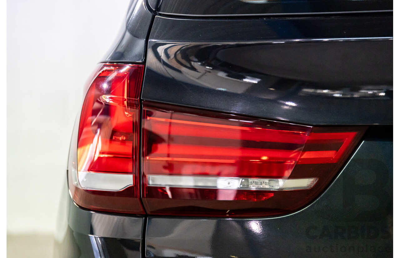 08/2015 BMW X5 xDrive30d (AWD) F15 MY15 4D Wagon Black Sapphire Metallic Turbo Diesel 3.0L