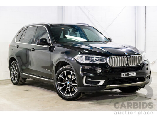 08/2015 BMW X5 xDrive30d (AWD) F15 MY15 4D Wagon Black Sapphire Metallic Turbo Diesel 3.0L