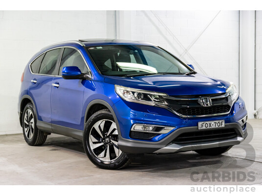05/2016 Honda CR-V VTi-L (4x4) 4x4 30 Series 2 MY17 4d Wagon Brilliant Sporty Blue Metallic 2.4L
