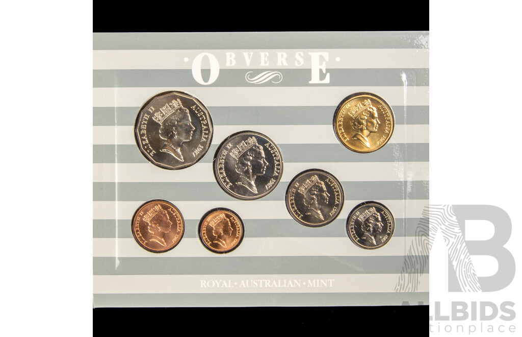Australian RAM 1985 and 1987 Seven UNC Coin Sets