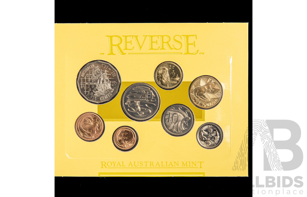 Australian RAM 1985 and 1987 Eight UNC Coin Sets