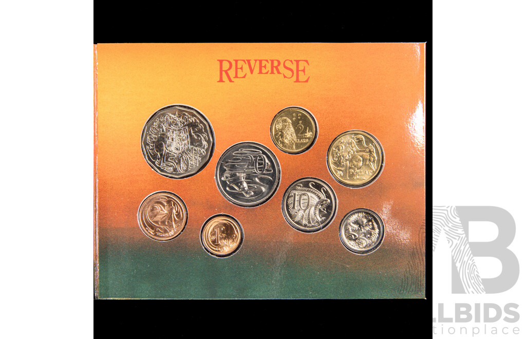 Australian RAM 1985 and 1987 Eight UNC Coin Sets