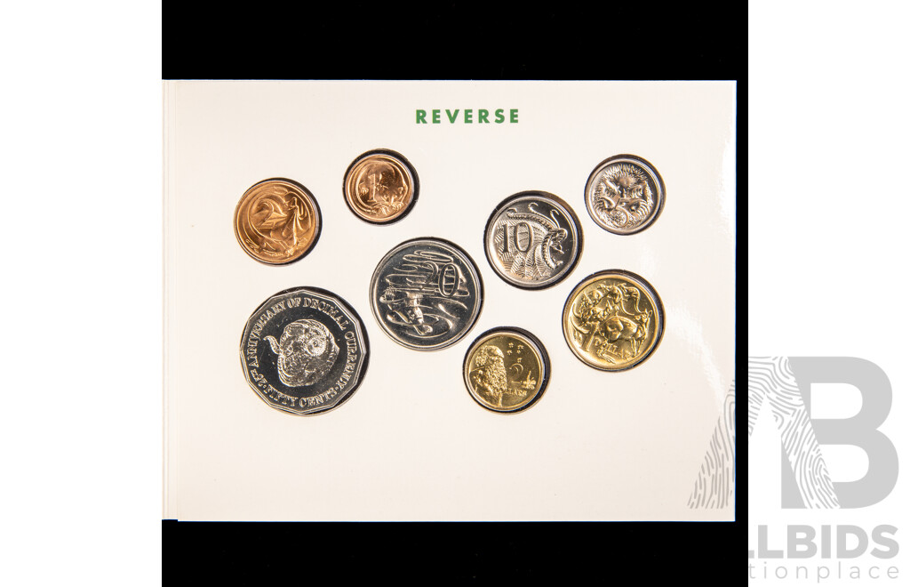 Australian RAM 1991 Eight UNC Coin Set, Twenty Five Years of Decimal Currency