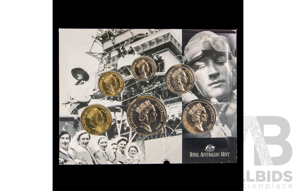Australian RAM 1994 and 1995 Six UNC Coin Sets, Year of the Family, Weary Dunlop