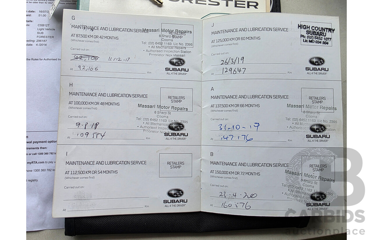 6/2014 Subaru Forester 2.0XT Premium MY14 4d Wagon Silver Turbo 2.0L
