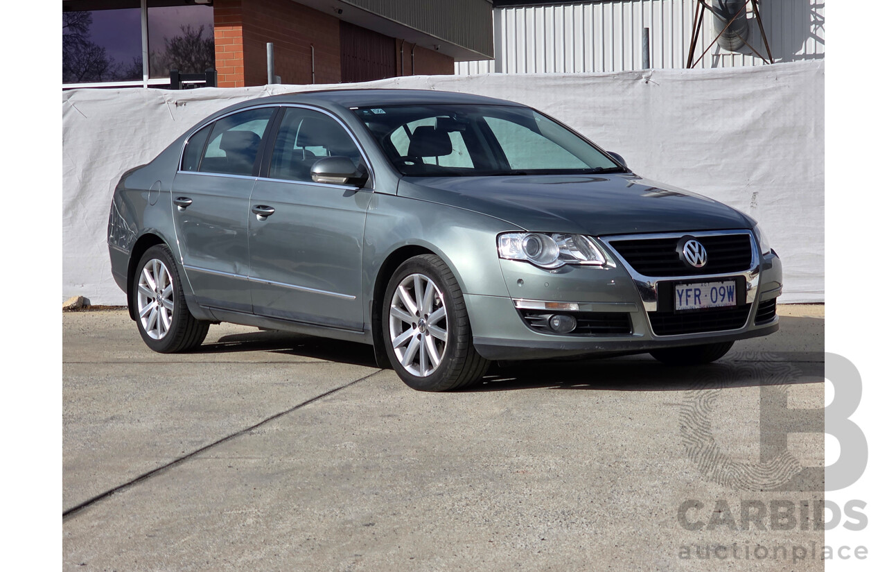 9/2008 Volkswagen Passat 125 TDI 3C MY09 UPGRADE 4d Sedan Blue 2.0L