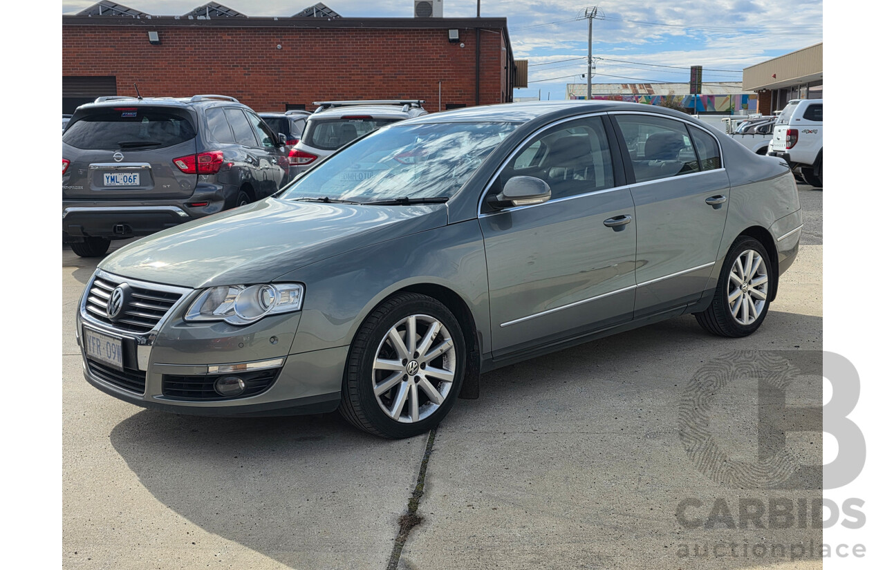 9/2008 Volkswagen Passat 125 TDI 3C MY09 UPGRADE 4d Sedan Blue 2.0L