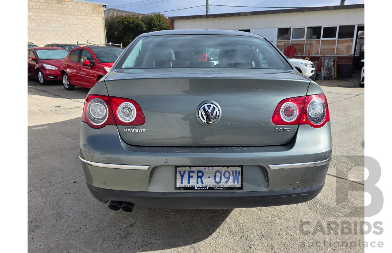 9/2008 Volkswagen Passat 125 TDI 3C MY09 UPGRADE 4d Sedan Blue 2.0L
