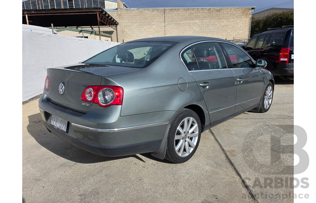 9/2008 Volkswagen Passat 125 TDI 3C MY09 UPGRADE 4d Sedan Blue 2.0L