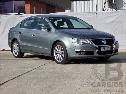 9/2008 Volkswagen Passat 125 TDI 3C MY09 UPGRADE 4d Sedan Blue 2.0L
