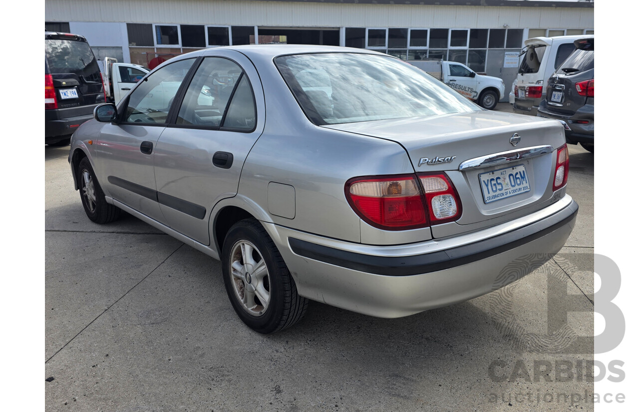 8/2003 Nissan Pulsar ST-L N16 4d Sedan Silver 1.8L