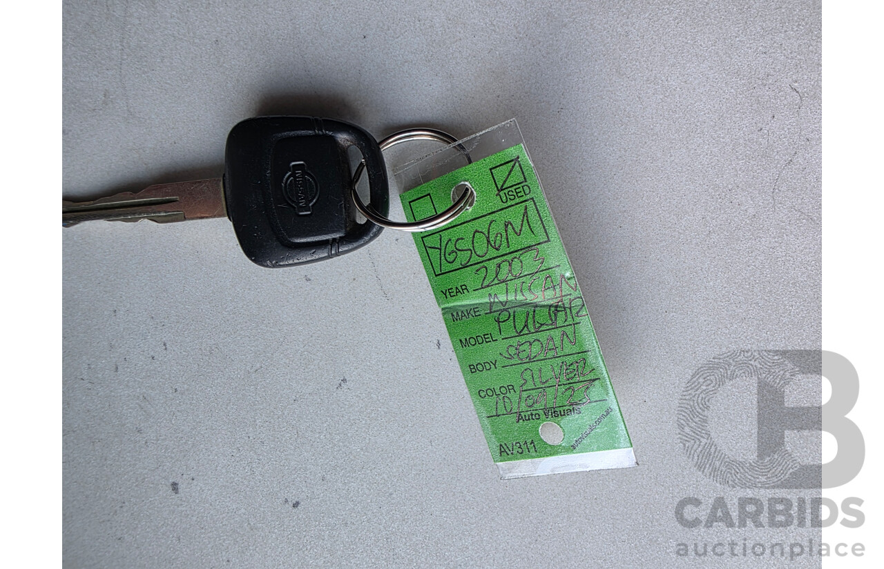 8/2003 Nissan Pulsar ST-L N16 4d Sedan Silver 1.8L