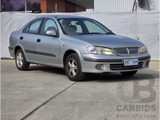 8/2003 Nissan Pulsar ST-L N16 4d Sedan Silver 1.8L