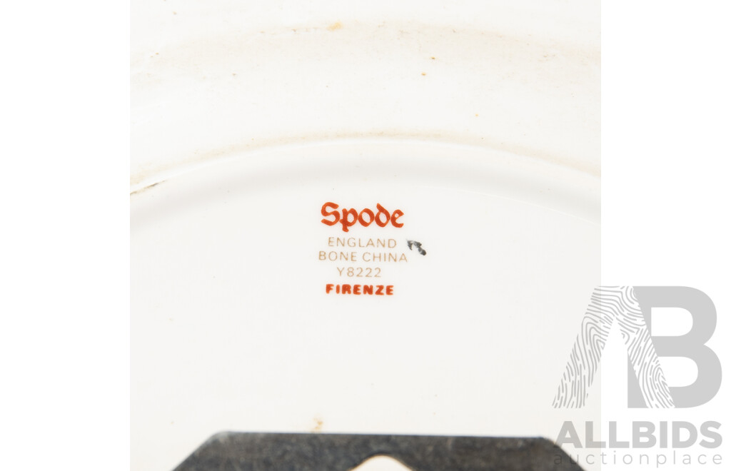 Retro Spode Porcelain Plate with Metamec Quartz Clock