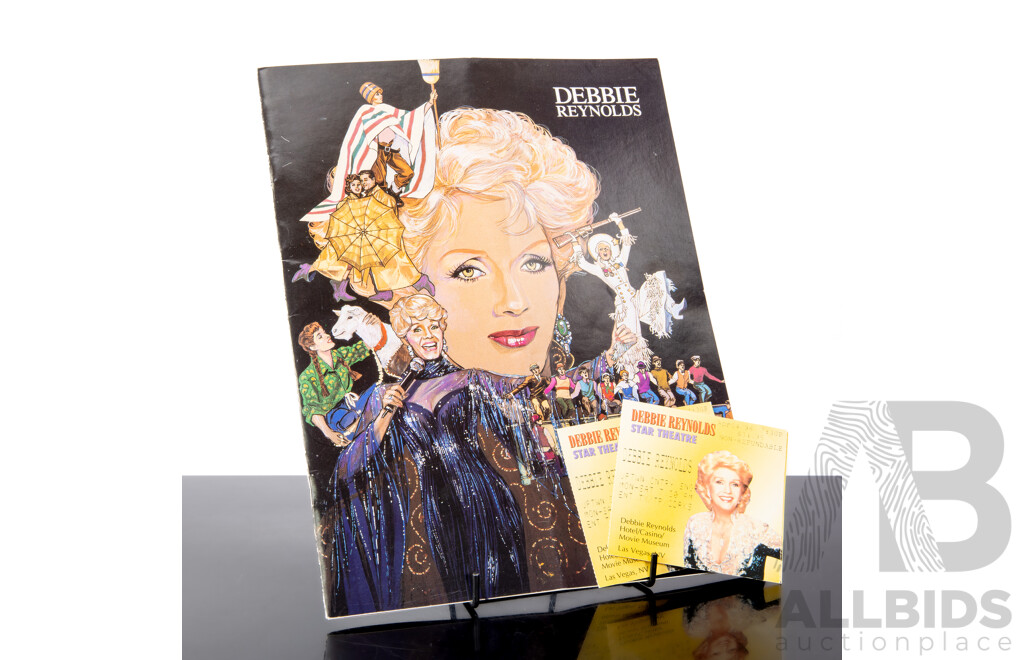 Debbie Reynolds Show Program Signed by Debbie Reynolds