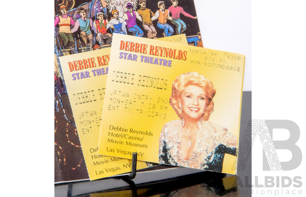 Debbie Reynolds Show Program Signed by Debbie Reynolds