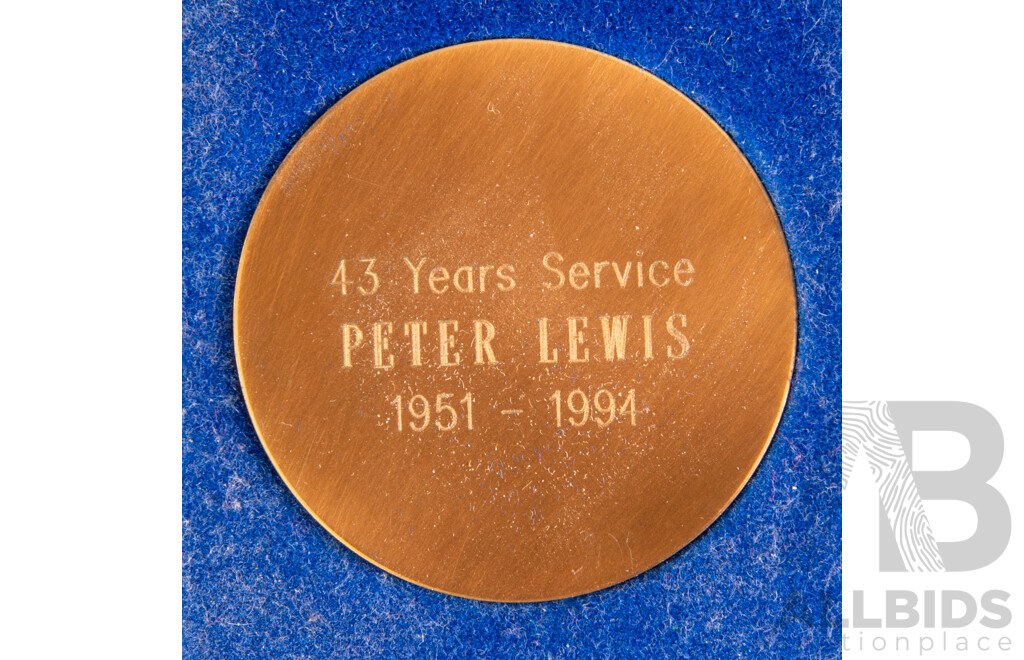 Australian RAM Australian Customs Service Medallion, Pennies 1923, 1948, UK Pennies 1915, 1918(3) 1919, 1920, Half Pennies 1936(2)