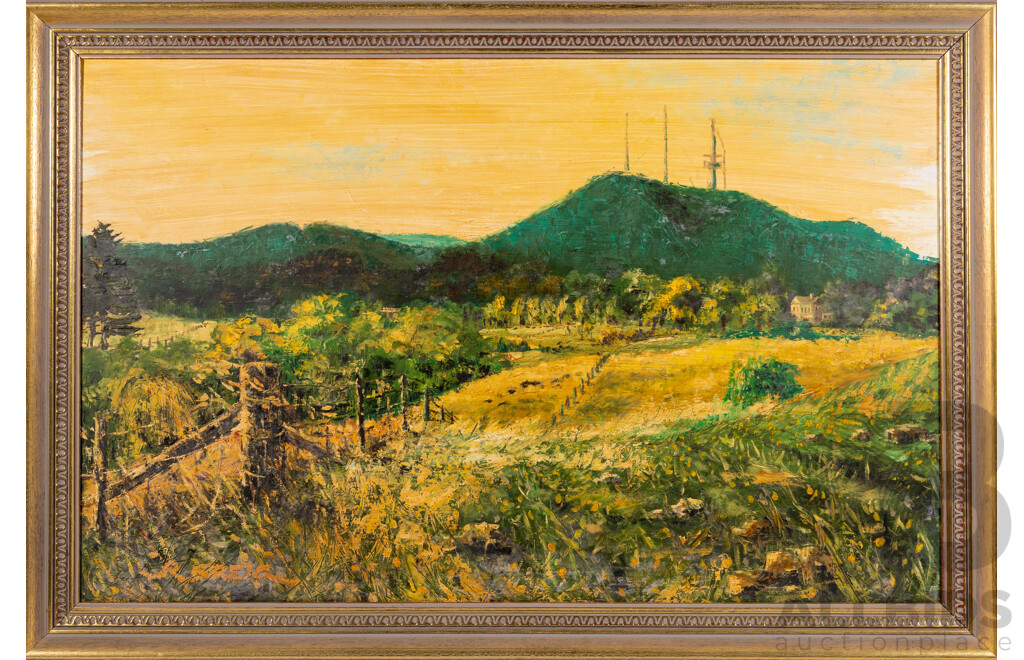Artist Unknown, (20th Century), Autumn Valley, Original Vintage Acrylic on Board, 70 x 103 cm (frame)