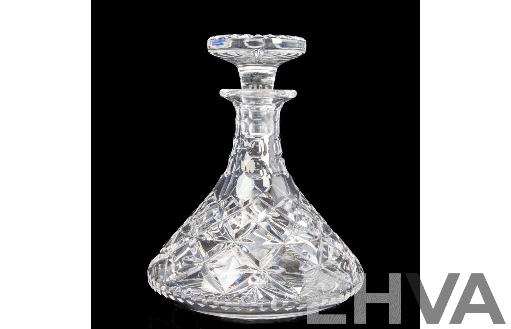 Vintage Stuart Crystal Ships Decanter with Stopper