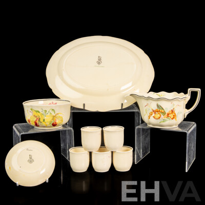 Collection Vintage Royal Doulton Porcelain in Orchid Pattern