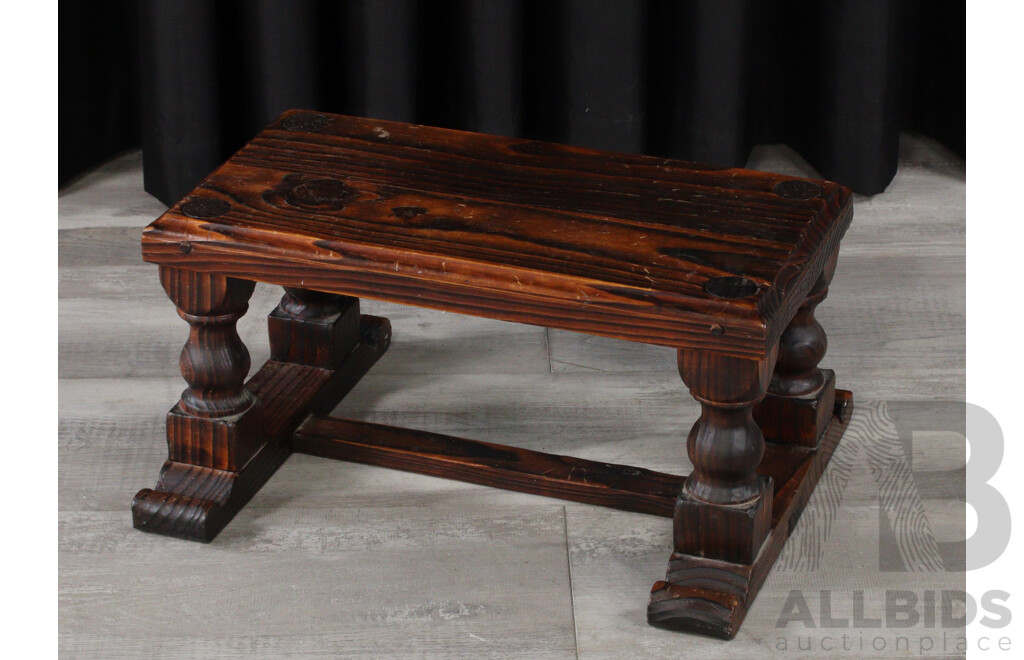 Small Rustic Timber Step Stool