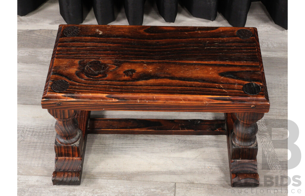 Small Rustic Timber Step Stool
