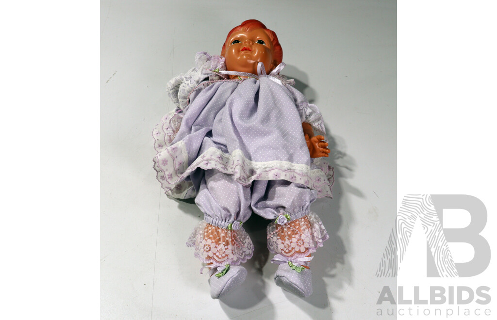 Vintage Japanese Made Celluloid Baby Doll with Clothes