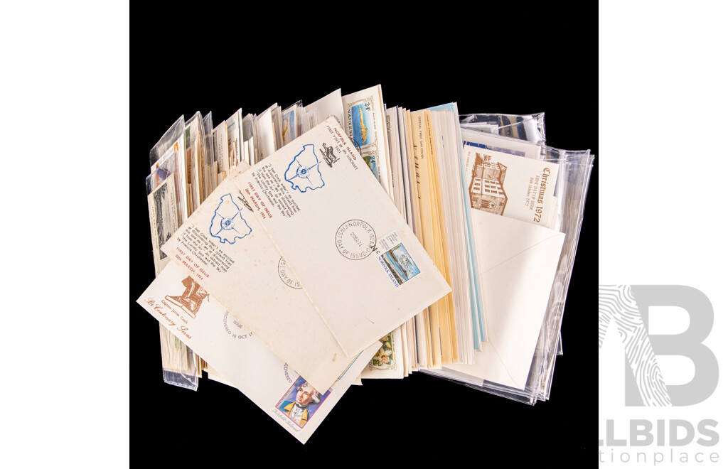 Norfolk Islands First Day Covers, Examples Spanning 1959 to 2024 Including Ten Shilling Red Tailed Tropic Bird, Fish, Ships, Qantas, Royals, Butterflies, 150 Years Settlement and More