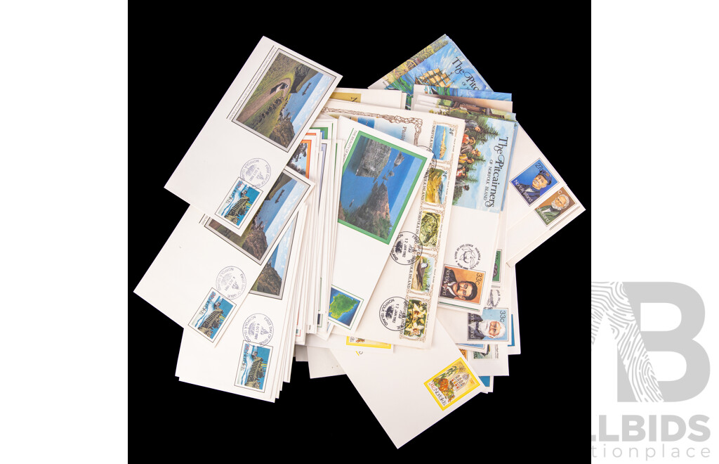 Norfolk Islands First Day Covers, Examples Spanning 1959 to 2024 Including Ten Shilling Red Tailed Tropic Bird, Fish, Ships, Qantas, Royals, Butterflies, 150 Years Settlement and More