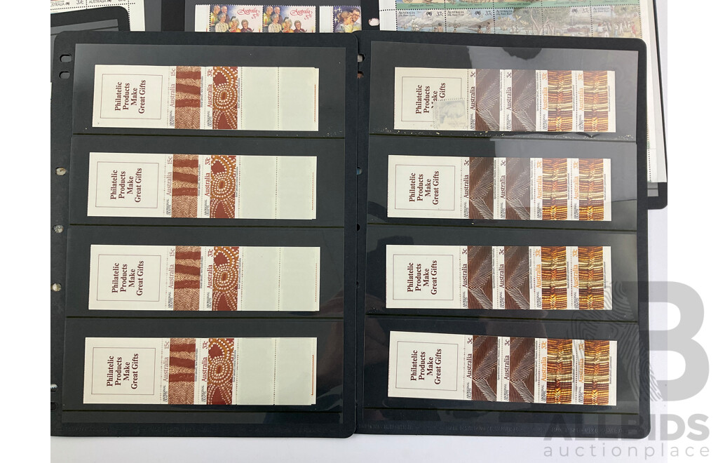 Australian 1987/88 Mint Stamp Mini Sheets, Blocks, Booklets, Gutters Including Sets, Joint Issue, First Fleet, Early Years, Expo88,