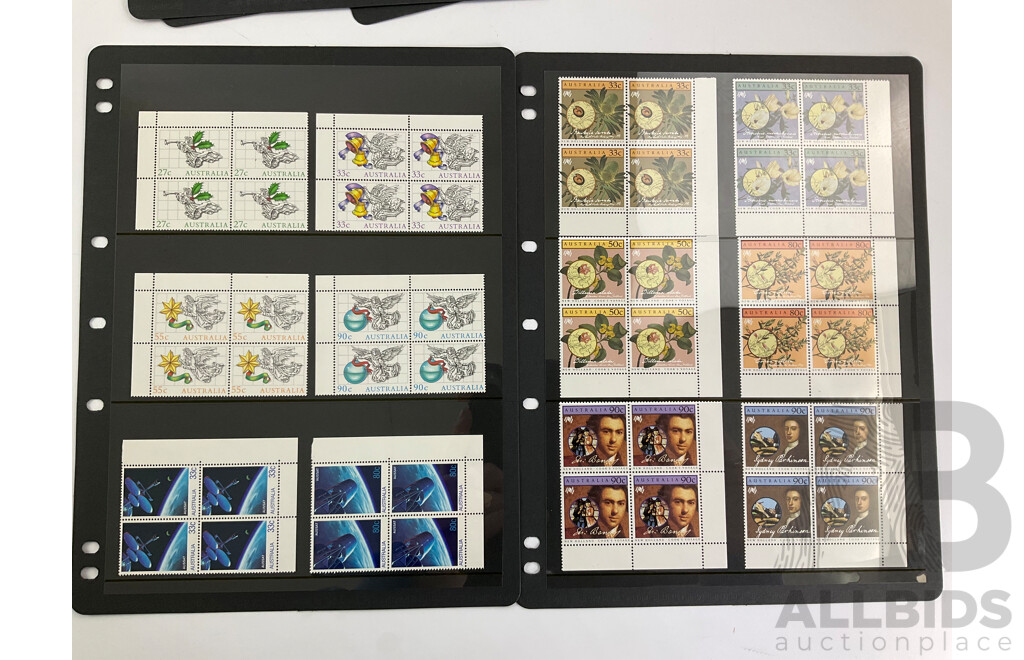 Collection of Australian 1980's Mint Stamp Blocks and Mini Sheets Including Sets, Terra Australis, Classic Australian Story Books and More