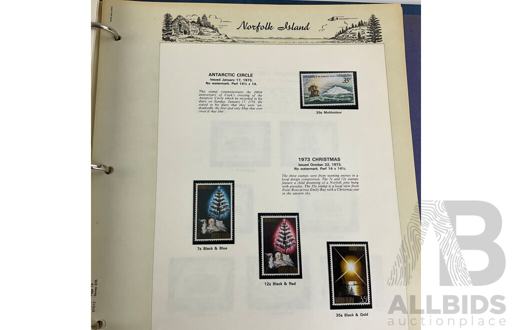 Australian Dependencies Seven Seas Mint Stamp Album Antarctica 1957 to Norfolk Island 1981