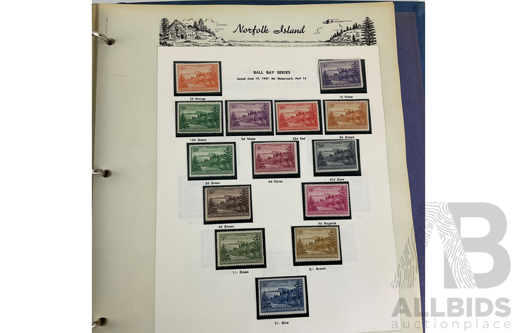 Australian Dependencies Seven Seas Mint Stamp Album Antarctica 1957 to Norfolk Island 1981