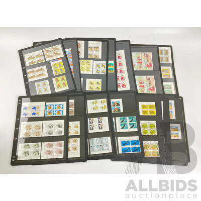 Collection of Australian 1980/81/82  Mint Stamp Blocks Including Sets and Two Dollar Painting Series Block of Four Collection of Australian 1980/81/82  Mint Stamp Blocks Including Sets and Two Dollar Painting Series Block of Four
