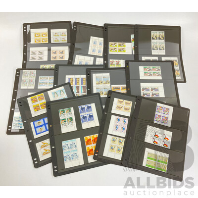 Collection of Australian 1978/79  Mint Stamp Blocks Including Sets and Five Dollar Painting Series Block of Four Collection of Australian 1978/79  Mint Stamp Blocks Including Sets and Five Dollar Painting Series Block of Four